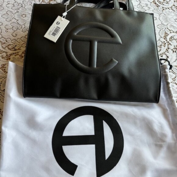 TELFAR Black Medium Shopping Bag - NWT